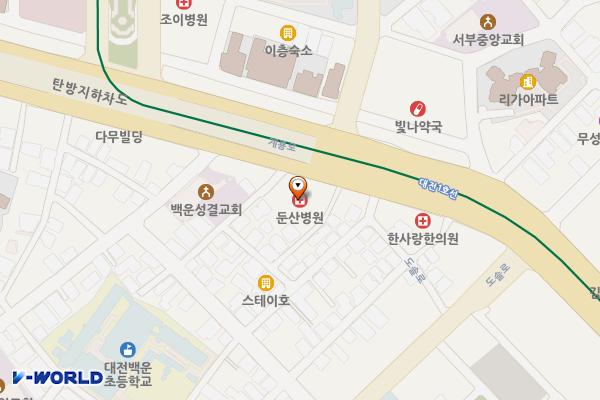 대전서구삼영빌딩 위치 지도 — 대전광역시 서구 계룡로 568