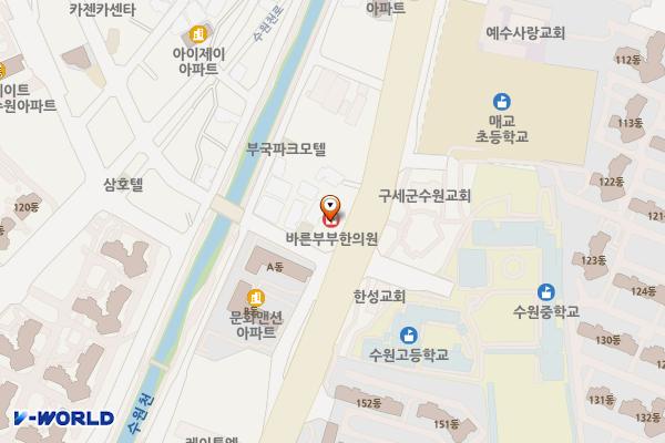 경기수원마이온프라자2 위치 지도 — 경기도 수원시 팔달구 정조로 667