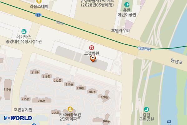 대전유성농협 위치 지도 — 대전광역시 유성구 도안대로590번길 105