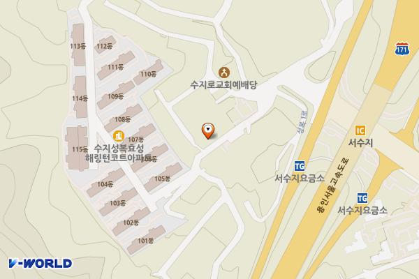 용인어라운지카페 위치 지도 — 경기도 용인시 수지구 성복1로281번길 10