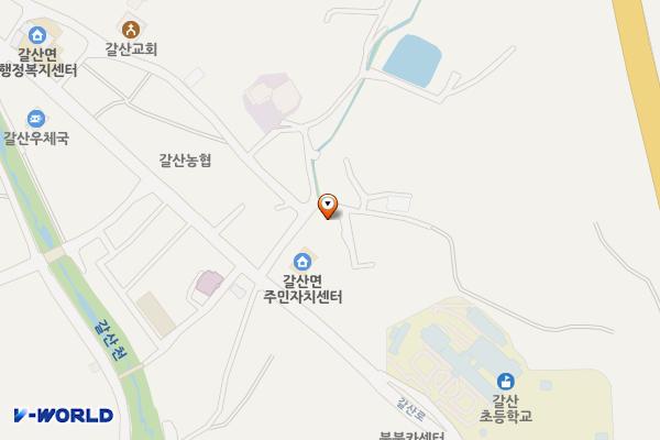 갈산 상촌리 공영주차장 위치 지도 — 충청남도 홍성군 갈산면 상촌리 167-11