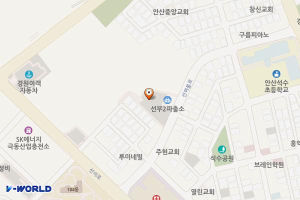 경기안산선부동26호주차장 위치 지도 — 경기도 안산시 단원구 선여불로 19