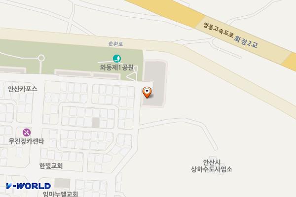 경기안산와동30호주차장 위치 지도 — 경기도 안산시 단원구 화정천동로8길 33