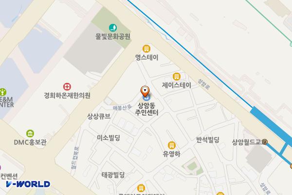 서울마포상암동주민센터 위치 지도 — 서울특별시 마포구 매봉산로2길 16