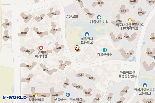 서울마포한서공영주차장 위치 지도 — 서울특별시 마포구 대흥로24바길 53