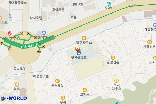 서울마포창천공영주차장 위치 지도 — 서울특별시 마포구 백범로1길 56