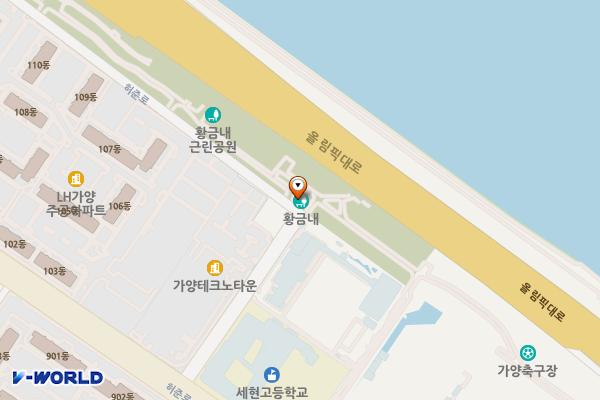 서울강서 황금내공원길 거주자우선주차장 위치 지도 — 서울특별시 강서구 허준로 221-40