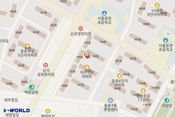 서울강서 꿈나무길공영주차장 위치 지도 — 서울특별시 강서구 공항대로 351-21