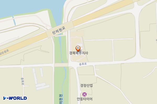 한국전기안전공사 경북북부지사 위치 지도 — 경상북도 안동시 남선면 충효로 3474