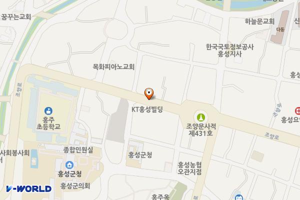 조양문~서문교~북문교 위치 지도 — 충청남도 홍성군 홍성읍 오관리 118-4, 오관리 125, 오관리 51-5