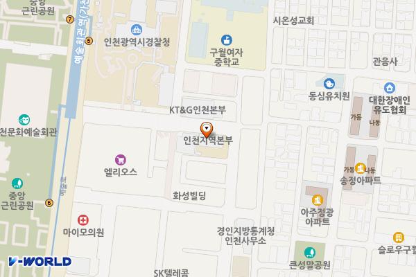 한국전기안전공사 인천지역본부 위치 지도 — 인천광역시 남동구 성말로13번길 36-9