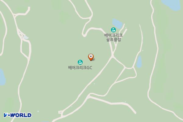 경기포천베어크리크(직원주차장) 위치 지도 — 경기도 포천시 화현면 달인동로 35