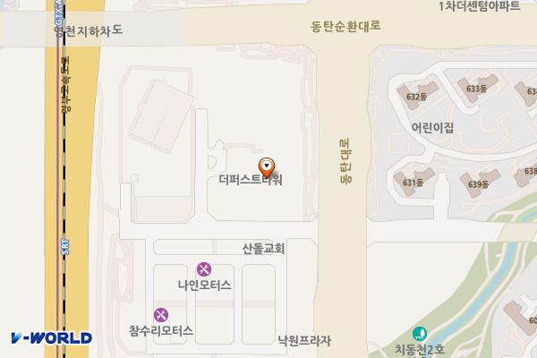 경기화성더퍼스트타워 위치 지도 — 경기도 화성시 동탄대로21길 10