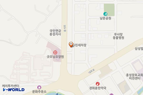 옥암리 쌈지주차장 위치 지도 — 충청남도 홍성군 홍성읍 옥암리 117-12