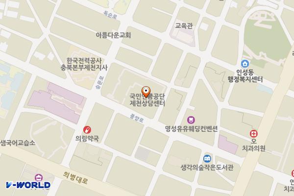 한국전기안전공사 제천단양지사 위치 지도 — 충청북도 제천시 풍양로 65