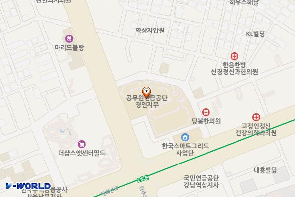 서울상록회관(공무원연금공단)2 위치 지도 — 서울특별시 강남구 언주로 508