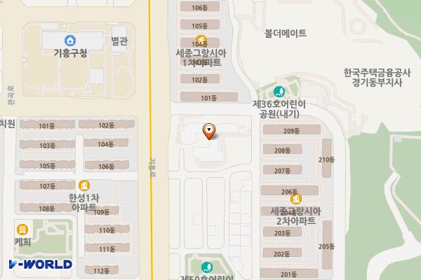 LH용인구갈합숙소(한국토지주택공사) 위치 지도 — 경기도 용인시 기흥구 기흥로38번길 6