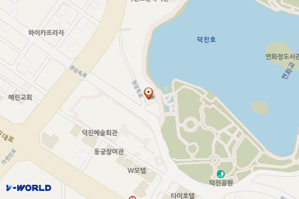 전북전주덕진지구대 위치 지도 — 전북특별자치도 전주시 덕진구 권삼득로 396