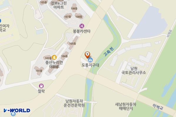 전북남원도통지구대 위치 지도 — 전북특별자치도 남원시 요천로 1812