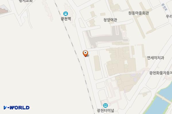 광천역 ~ 버스터미널간 위치 지도 — 충청남도 홍성군 광천읍 광천리 205-13