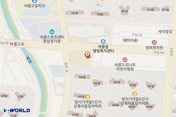 세종아름지구대 위치 지도 — 세종특별자치시 보듬3로 113