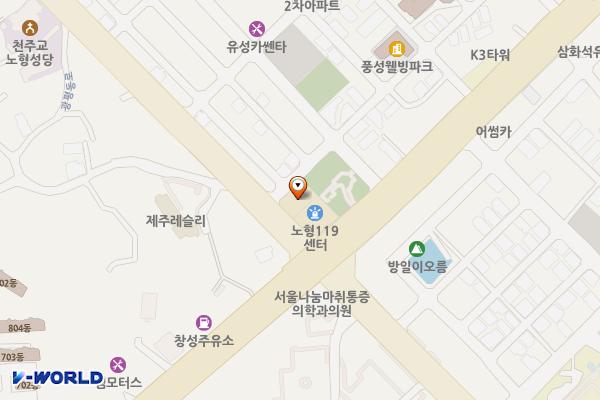 제주노형지구대 위치 지도 — 제주특별자치도 제주시 광평동로 4