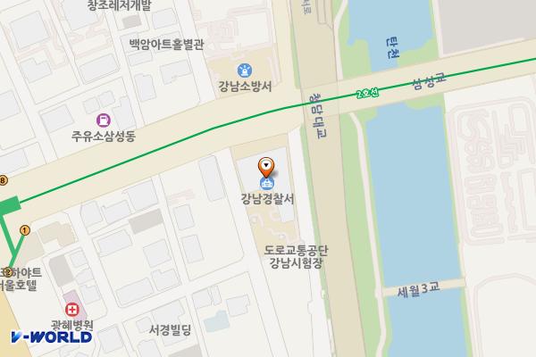 경찰청강남경찰서 위치 지도 — 서울특별시 강남구 테헤란로114길 11