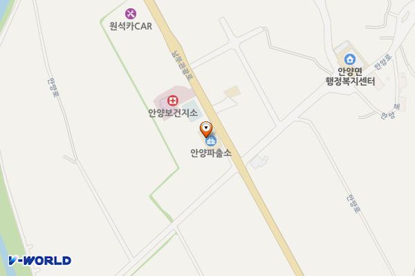 경찰전남안양파출소 위치 지도 — 전남광주통합특별시 장흥군 안양면 남부관광로 734