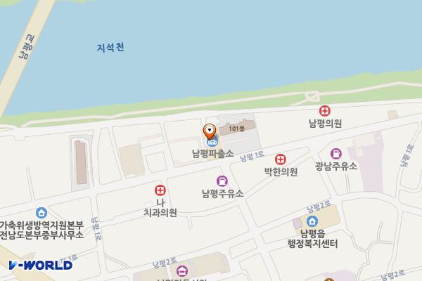 경찰전남남평파출소 위치 지도 — 전남광주통합특별시 나주시 남평읍 남평1로 37