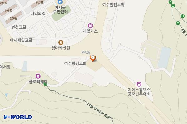 한국전기안전공사 여수지사 위치 지도 — 전남광주통합특별시 여수시 한재로 2