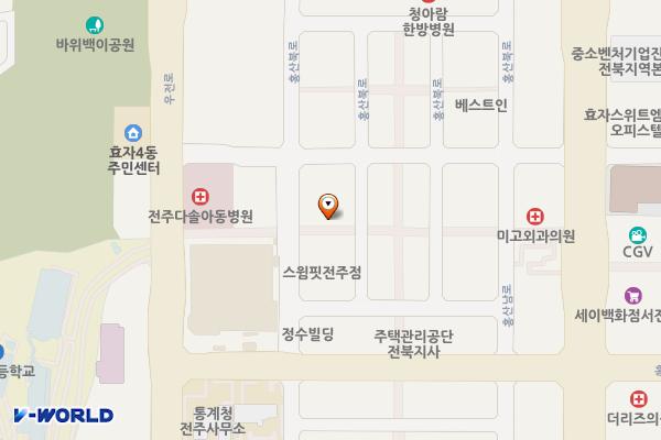 전주신시가지신한은행공영주차장 위치 지도 — 전북특별자치도 전주시 완산구 효자동2가 1237-8