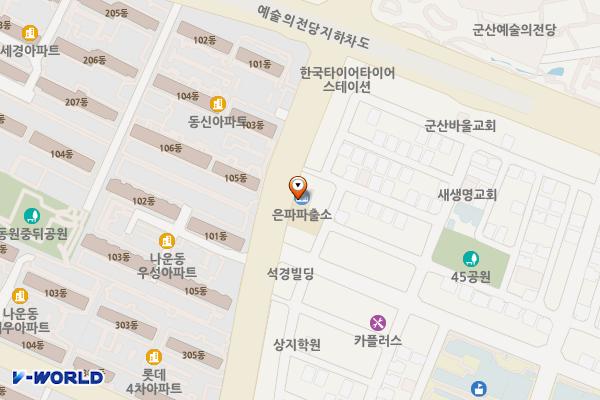 경찰전북군산은파지구대 위치 지도 — 전북특별자치도 군산시 백토로 221
