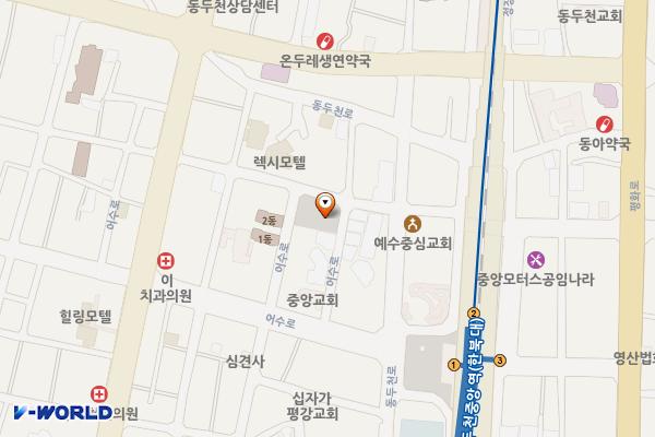 동두천중앙역세권 위치 지도 — 경기도 동두천시 생연동 678-60