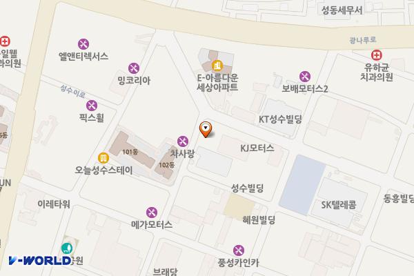 서울성동픽셀큐브 위치 지도 — 서울특별시 성동구 광나루로6길 14