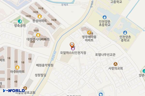 S-OIL 오일리오 인천지점 위치 지도 — 인천광역시 계양구 장제로 936
