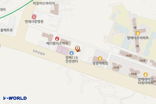 삼영빌딩 위치 지도 — 서울특별시 서초구 남부순환로289길 5