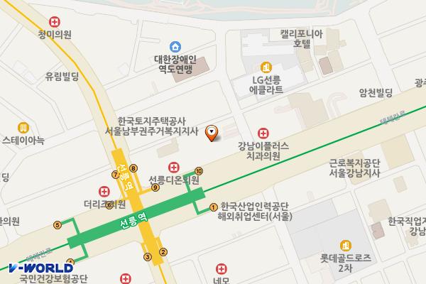EK타워 위치 지도 — 서울특별시 강남구 테헤란로 407