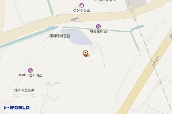 골프존해룡신대점 위치 지도 — 전남광주통합특별시 순천시 해룡면 성산길 87