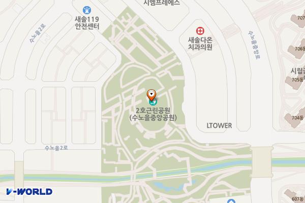 송산그린시티 위치 지도 — 경기도 화성시 꽃내음1길 30