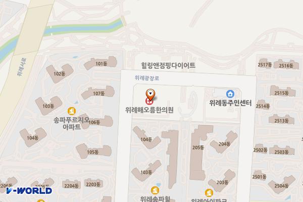 아이온스퀘어 위치 지도 — 서울특별시 송파구 위례광장로 188