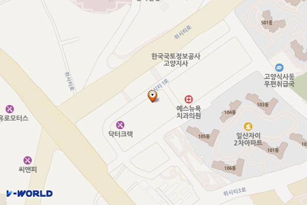 더파인테라스 위치 지도 — 경기도 고양시 일산동구 위시티1로 6-39
