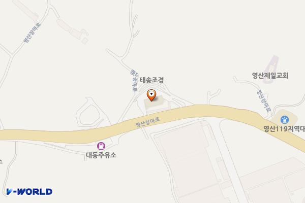 허브모텔 위치 지도 — 경상남도 창녕군 영산면 영산장마로 675