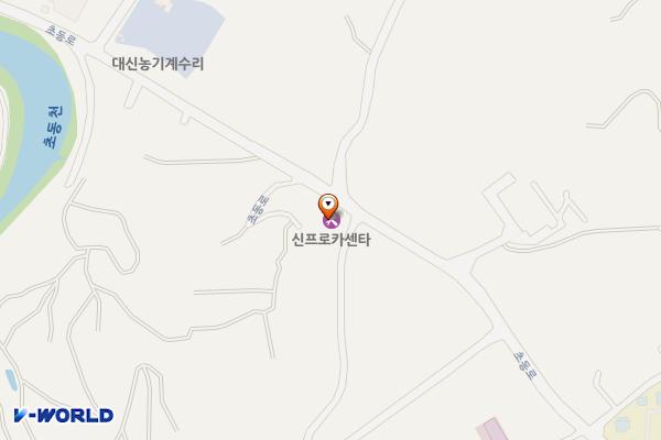 신프로카센타 위치 지도 — 경상남도 밀양시 초동면 신호1길 24-23