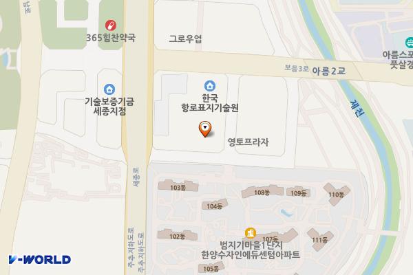 세종아름드리주차타워(우수건설) 위치 지도 — 세종특별자치시 아름서1길 13-6