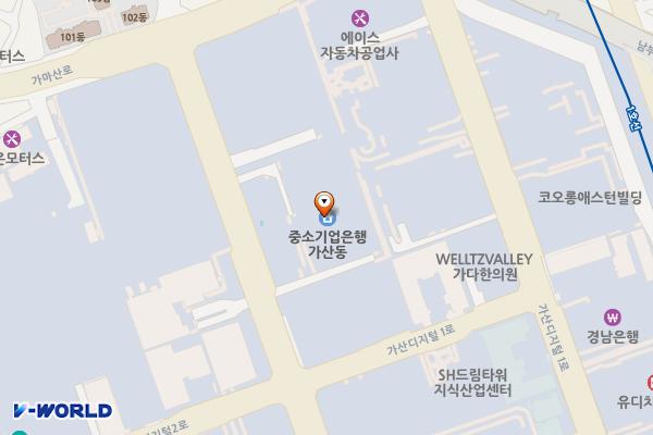 벽산/경인디지털밸리II-E 위치 지도 — 서울특별시 금천구 가산디지털2로 184