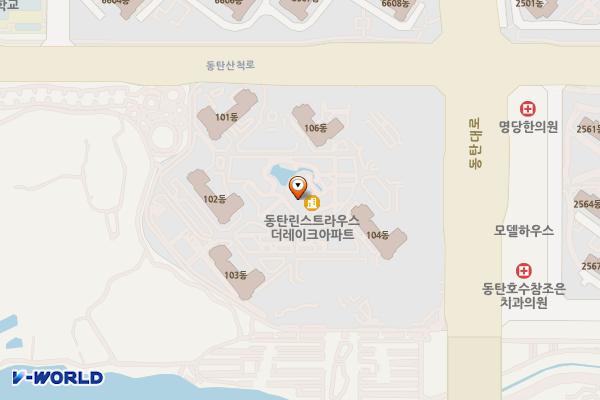 동탄린스트라우스더레이크오피스텔 위치 지도 — 경기도 화성시 동탄대로 181