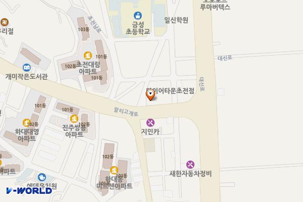르노삼성자동차동진주대리점 위치 지도 — 경상남도 진주시 말티고개로 125