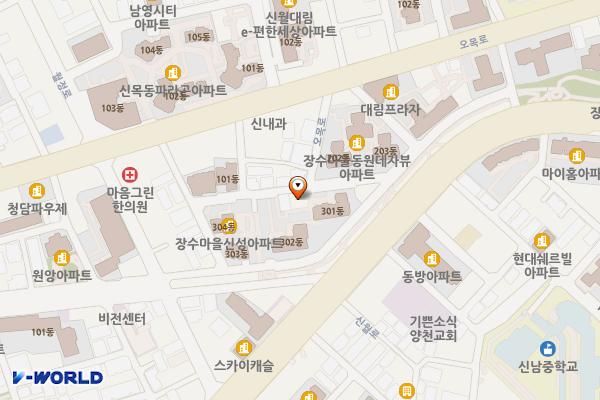 신보건설 위치 지도 — 서울특별시 양천구 오목로10길 7-14