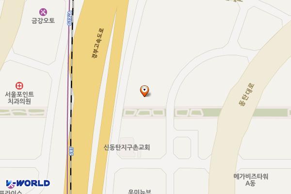 미디어코어시스템즈 위치 지도 — 경기도 화성시 동탄대로23길 93