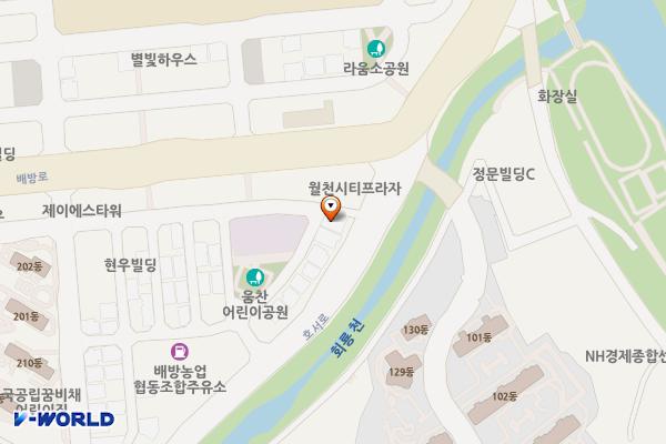 아산문화사 위치 지도 — 충청남도 아산시 배방읍 월천6길 88-1